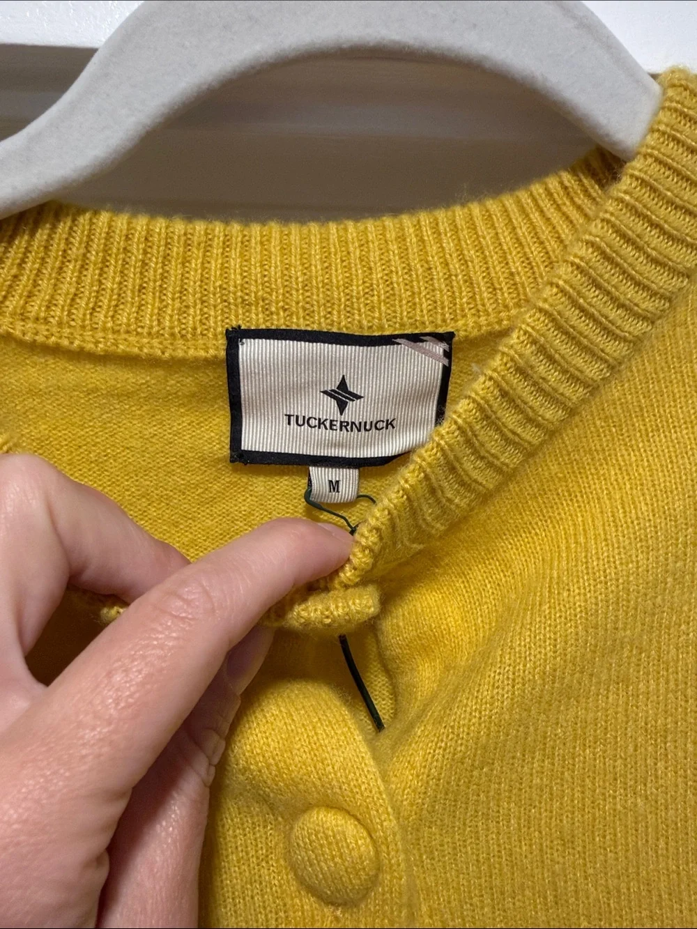 Tuckernuck Sunny Yellow Button-Front Cardigan - Picture 2 of 3